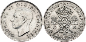 Great Britain, 2 Shillings 1942