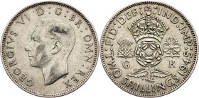 Great Britain, 2 Shillings 1945
