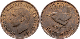 Great Britain, Farthing 1950