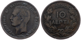Greece, 10 Lepta 1878