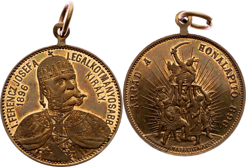 Hungary, Medal 1896 Hungary, Medal 1896|mint luster, toned; aUNC

Grade: aUNC