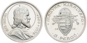 Hungary, 5 Pengo 1938
