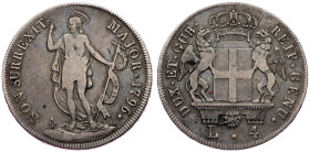 Genoa, 4 Lire 1796