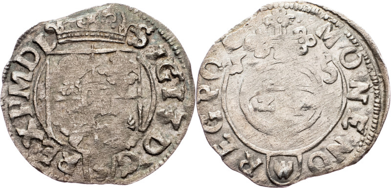 Poland, Półtorak 1615, Krakow Poland, Półtorak 1615, Krakow, Ag|weakly strike; V...