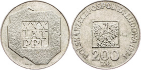 Poland, 200 Zlotych 1974