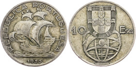 Portugal, 10 Escudos 1955