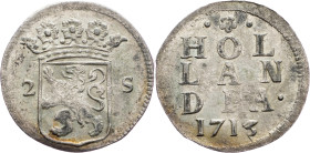 Province of Holland, 2 Stuivers 1713, Dordrecht