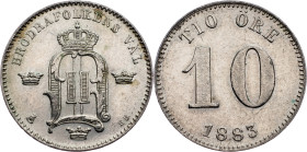 Sweden, 10 Ore 1883