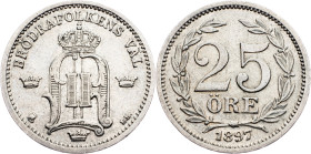 Sweden, 25 Ore 1897