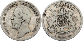 Sweden, 1 Krona 1898