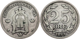 Sweden, 25 Ore 1899