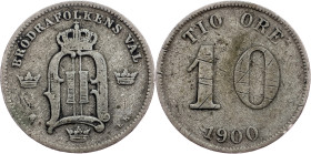Sweden, 10 Ore 1900