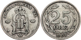 Sweden, 25 Ore 1902