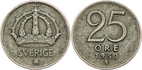 Sweden, 25 Ore 1950