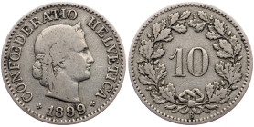Switzerland, 10 Rappen 1899, Bern