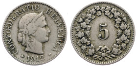 Switzerland, 5 Rappen 1912, Bern