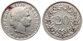 Switzerland, 20 Rappen 1912, Bern