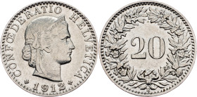 Switzerland, 20 Rappen 1912, Bern