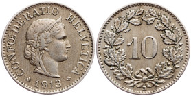 Switzerland, 10 Rappen 1913, Bern