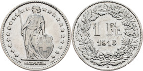 Switzerland, 1 Franc 1916, Bern