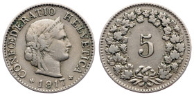 Switzerland, 5 Rappen 1917, Bern