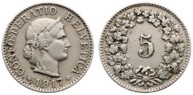 Switzerland, 5 Rappen 1917, Bern