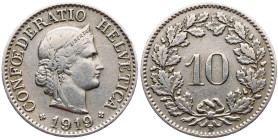 Switzerland, 10 Rappen 1919, Bern