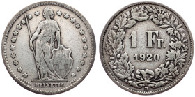 Switzerland, 1 Franc 1920, Bern