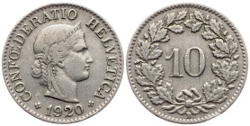 Switzerland, 10 Rappen 1920, Bern