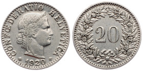 Switzerland, 20 Rappen 1920, Bern