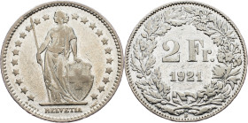 Switzerland, 2 Francs 1921, Bern