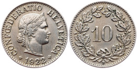 Switzerland, 10 Rappen 1922, Bern