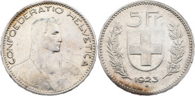 Switzerland, 5 Francs 1923, Bern