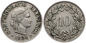 Switzerland, 10 Rappen 1924, Bern