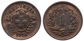 Switzerland, 1 Rappen 1925, Bern
