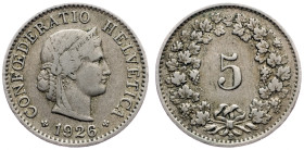 Switzerland, 5 Rappen 1926, Bern
