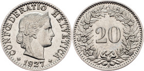 Switzerland, 20 Rappen 1927, Bern