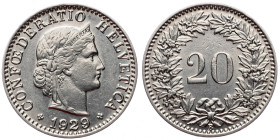 Switzerland, 20 Rappen 1929, Bern