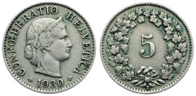 Switzerland, 5 Rappen 1930, Bern