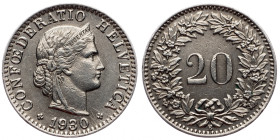 Switzerland, 20 Rappen 1930, Bern
