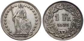 Switzerland, 1 Franc 1931, Bern