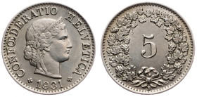 Switzerland, 5 Rappen 1931, Bern