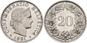 Switzerland, 20 Rappen 1931, Bern