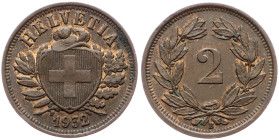Switzerland, 2 Rappen 1932, Bern