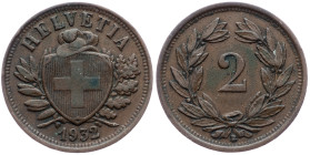 Switzerland, 2 Rappen 1932, Bern