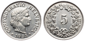 Switzerland, 5 Rappen 1934, Bern