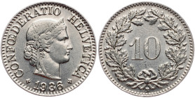 Switzerland, 10 Rappen 1936, Bern