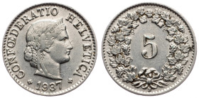 Switzerland, 5 Rappen 1937, Bern
