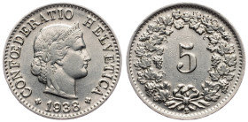 Switzerland, 5 Rappen 1938, Bern
