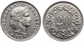 Switzerland, 20 Rappen 1938, Bern